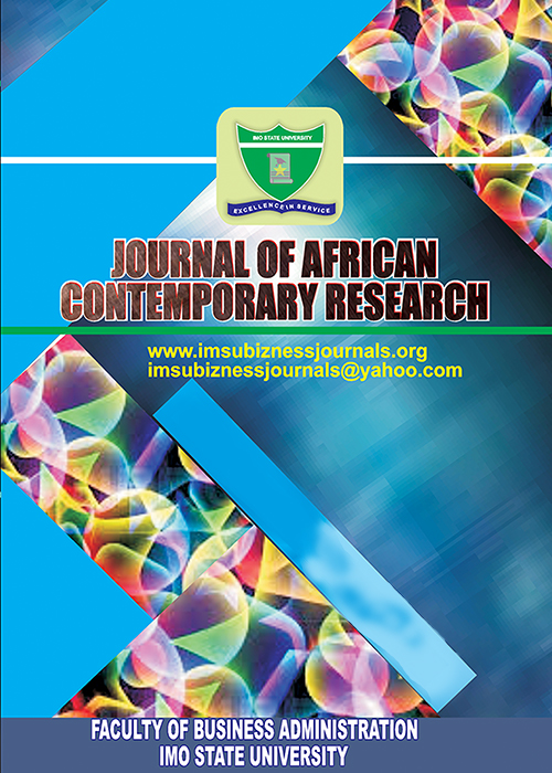 JOURNAL OF AFRICAN CONTEMPORARY RESEARCH