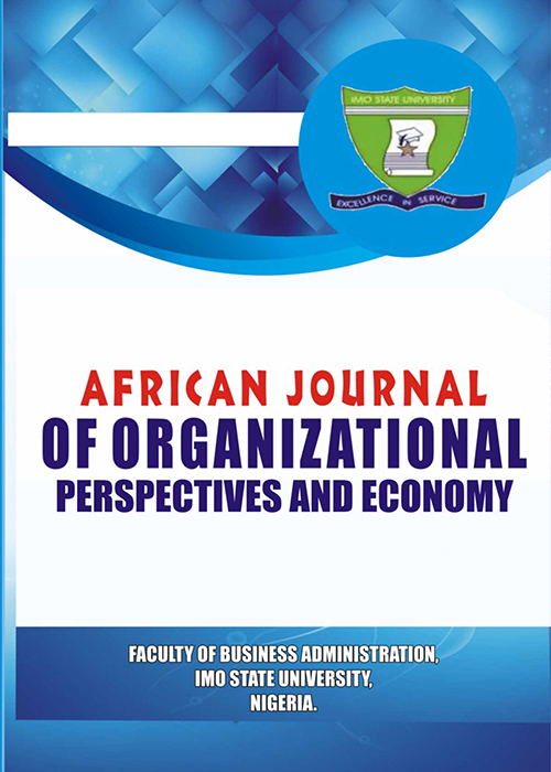 AFRICAN JOURNAL OF ORGANIZATIONAL PERSPECTIVES AND ECONOMY