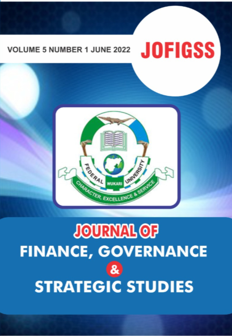 Journal of Finance, Governance & Strategic Studies