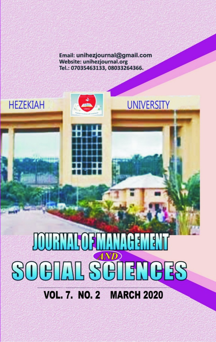 Hezekiah University Journal of Management & Social Sciences